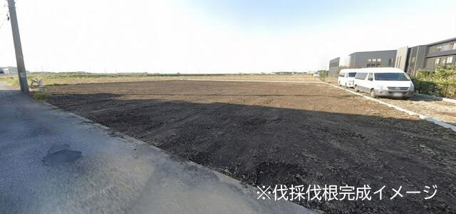 鎌ケ谷市初富の売地の外観