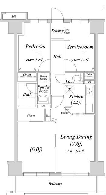 グレイスコート船橋の間取り|間取りです。