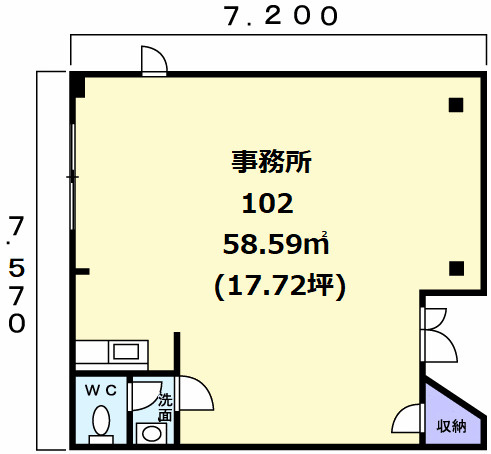 東延末４丁目事務所の間取り