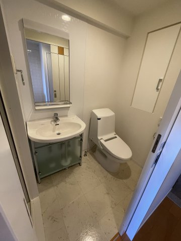 調布市多摩川５丁目の賃貸マンションの洗面所