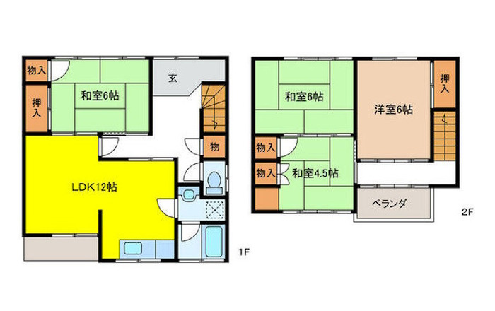 収益住宅　鏡島中1丁目の間取り