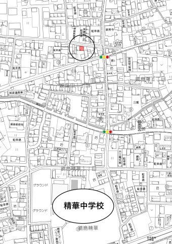 収益住宅　鏡島中1丁目の地図