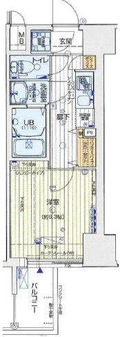 【間取り】 | プレミアムコート谷町4丁目