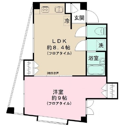 アヴァンス目黒の間取り|間取りです。
