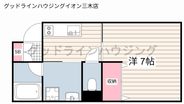 リープラス三木本町の間取り