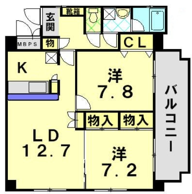 セレーノ．ｍの間取り|間取りです。