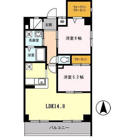 ボナール江坂の間取り