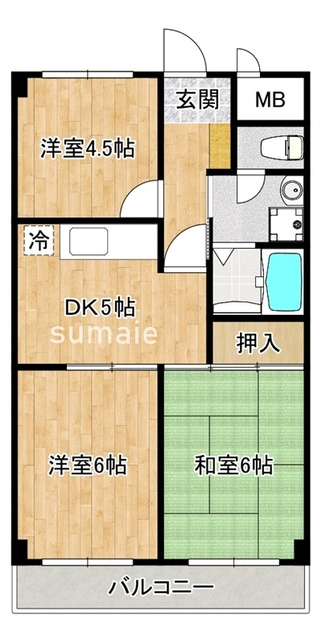 延安ビルの間取り|間取図☆