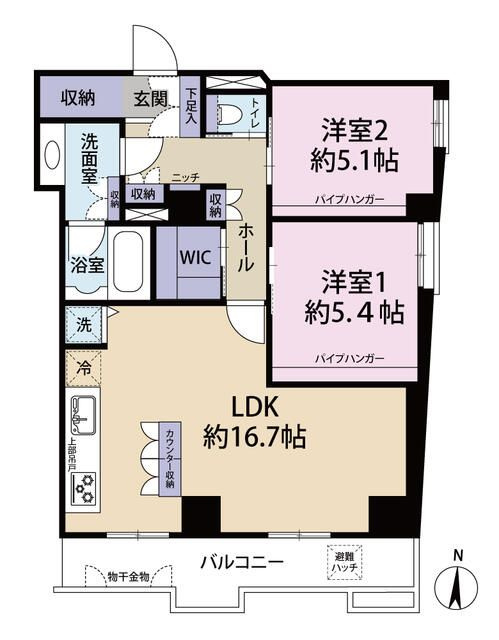 藤和二子玉川園コープの間取り