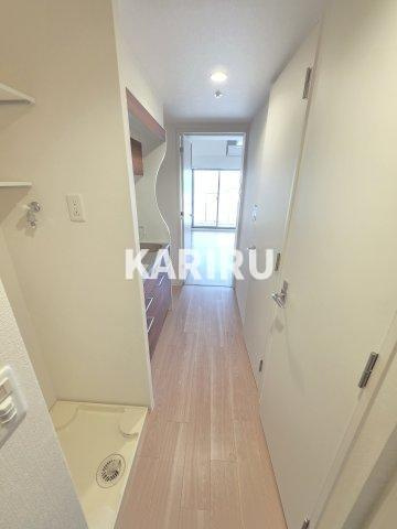 セレニテ蒲生四丁目駅前アリエの玄関|階数・部屋によってカラーパターン有（カームブルー・ヘリンボーン・マーブルグレー）