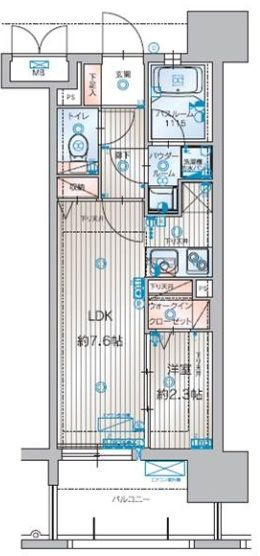 新品家具付きマンション箱崎25(KaGood福岡)の間取り|※間取りと異なる場合は現状を優先します。