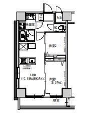 S-RESIDENCE千住大橋の間取り|間取りです。