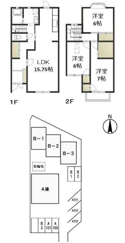 グランドール原尾島　B　の間取り