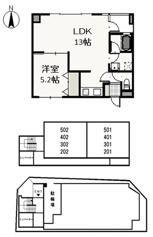 COURT CONDOHRの間取り