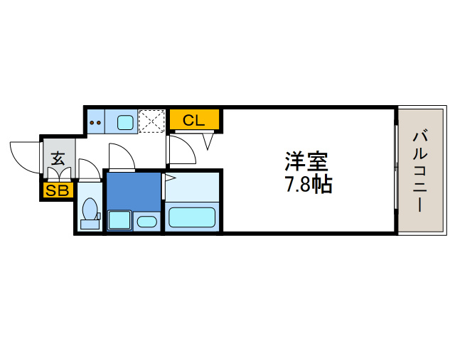 レオンコンフォート大阪ドームシティの間取り