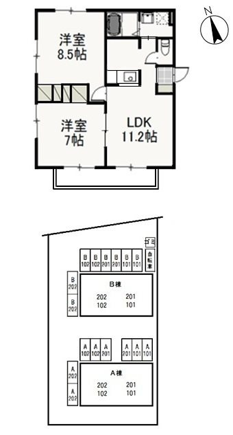 ティエラＡの間取り