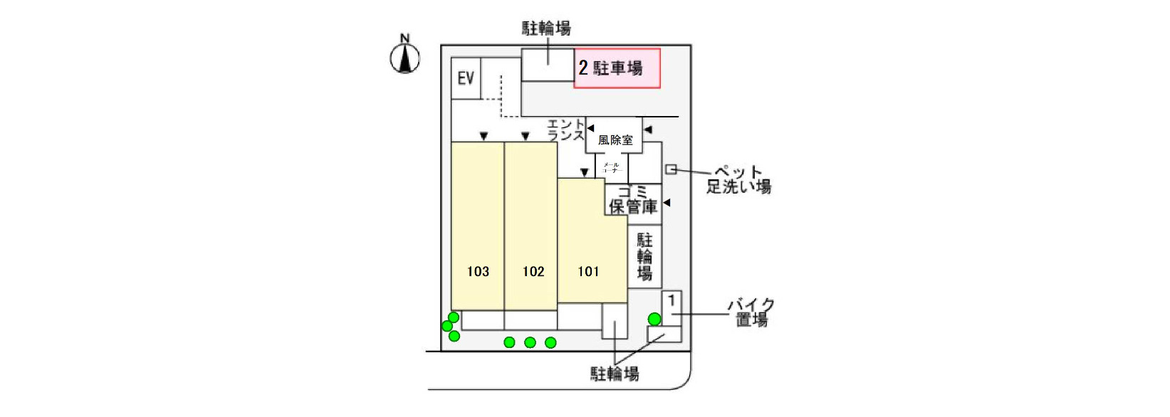 スアヴィス三ノ輪の区画図