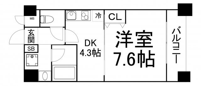 【間取り】 | 堂島プライマリーワン