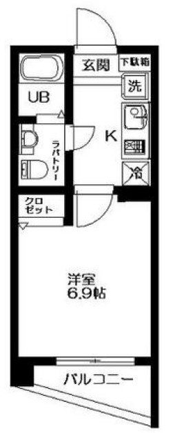 エーデル三軒茶屋 の間取り|間取りです。
