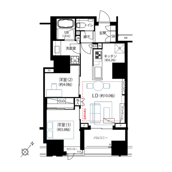 【間取り】 | クレヴィア東京八丁堀 新川ザ・レジデンス