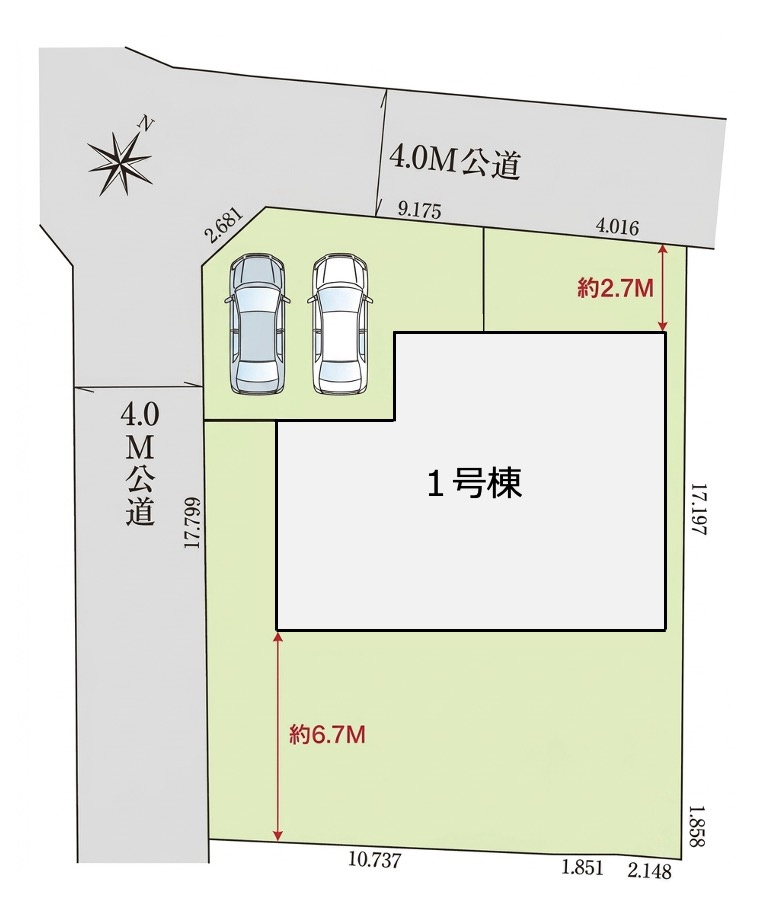 [新築住宅] 坂戸市森戸 5期 全1棟の区画図
