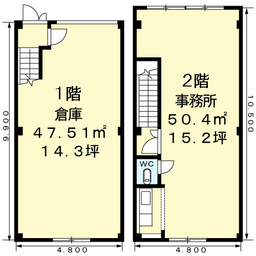 網干区垣内東町倉庫付事務所Ａの間取り