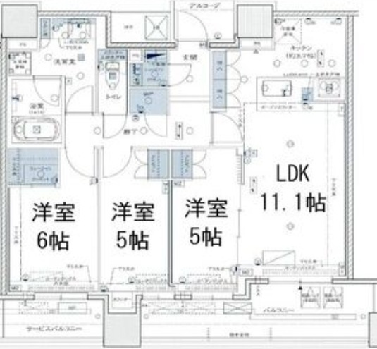 【間取り】 | シエリアタワー中之島