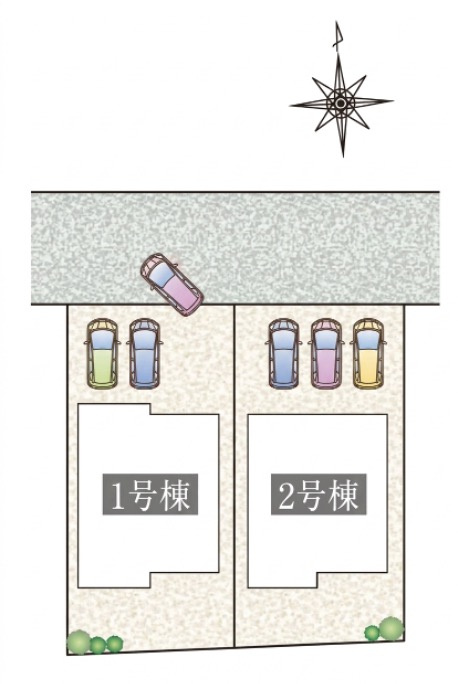 [新築住宅] 羽生市南羽生 Ⅱ 全2邸の区画図