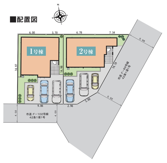 【区画図】 | 深谷市秋元町　いろどりアイタウン　新築戸建　全2棟　1号棟 | 1号棟