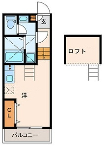 メゾンヴェルトゥの間取り|間取りです。