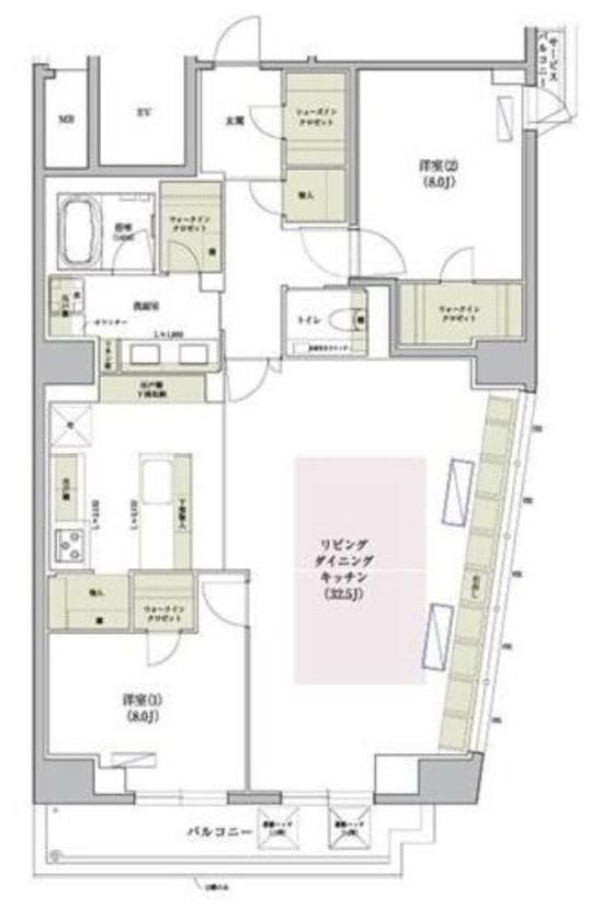 アーバネックス北堀江1丁目　堀江小学校区の間取り|アーバネックス北堀江1丁目　間取り
