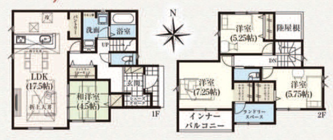 【間取り】 | 富岡市下高瀬　全5棟