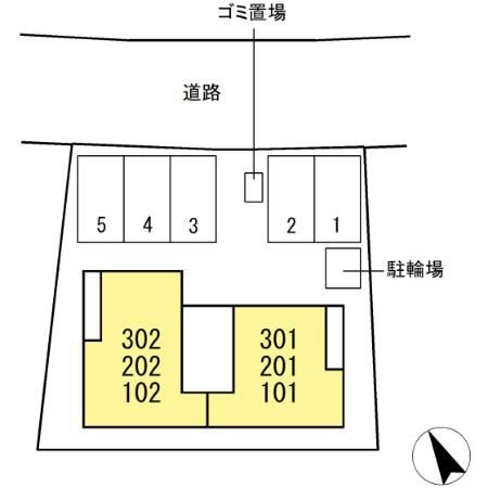 primevere花園の駐車場