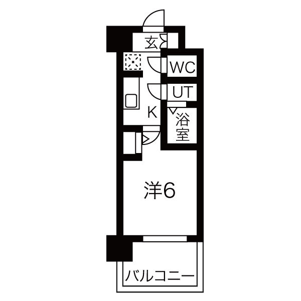 エグゼ江坂の間取り