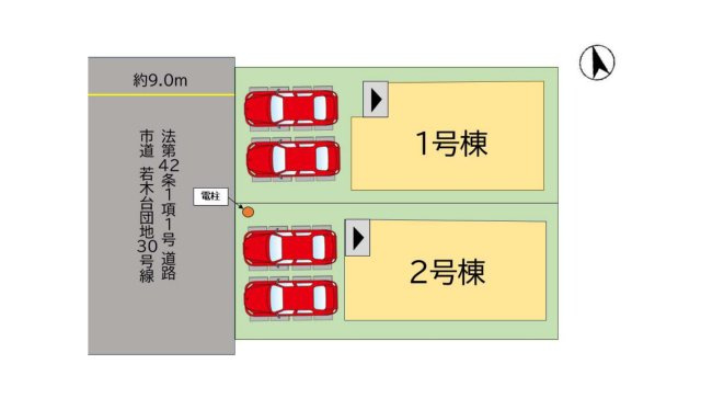 福津市若木台1丁目第3-2棟（2号棟）の間取り