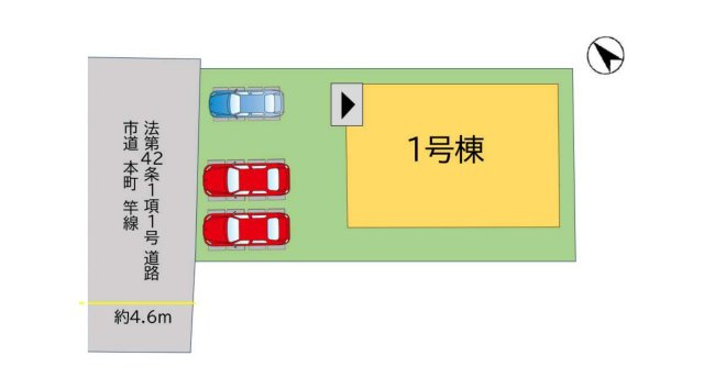 福津市西福間1丁目第7-1棟（1号棟）の間取り