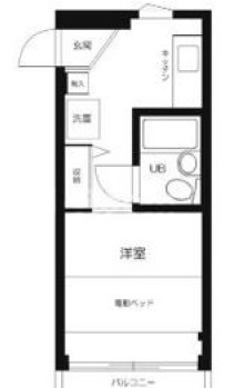 豊島区上池袋　ピアレス上池袋の間取り