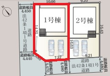 【区画図】 | CRADLE GARDEN古河市新久田　第1 | 【全2棟】各棟の詳細はお気軽にお問い合わせください。