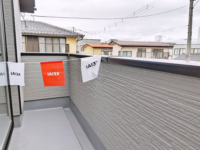 新築戸建・新築建売　郡山市緑町2期　桃見台小・第五中のバルコニー|東側に面したバルコニー！