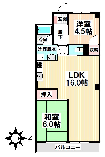 【間取り】 | 赤坪第2小菅ビル