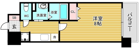 アービングNeo岸里玉出の間取り
