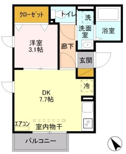 フルーム浦和の間取り