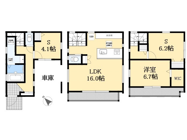 ふじみ野市北野第6期　新築戸建の間取り