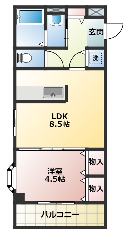 パルス日吉の間取り