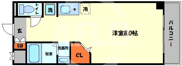 フレンテ靭公園の間取り|フレンテ靭公園　間取り