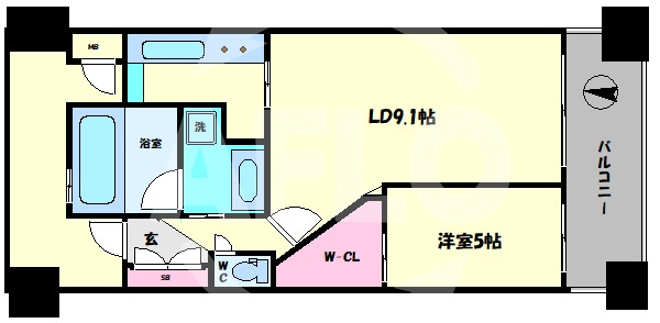 ベリスタ北梅田の間取り|ベリスタ北梅田　間取り