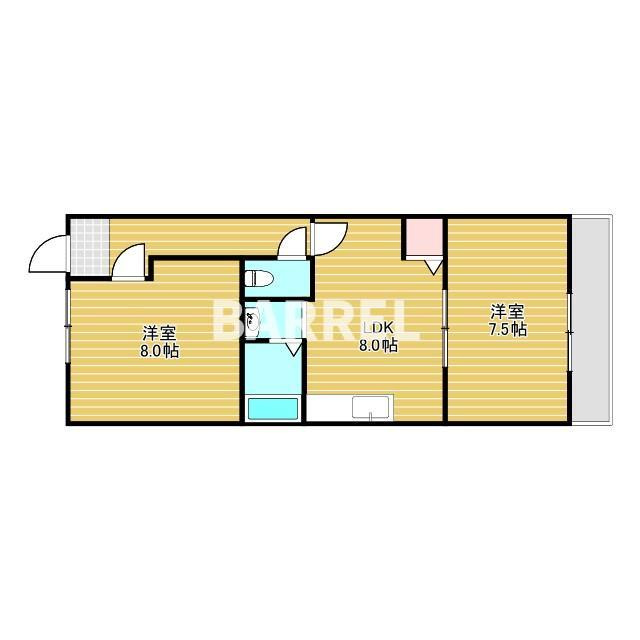 アルトピノ花川の間取り
