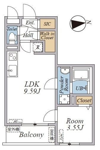 R-Residence南千束の間取り