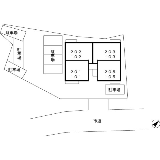 エトワール久原の区画図