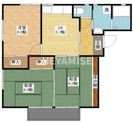 ヒンメルハイツの間取り